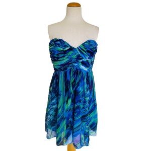 Donna Morgan Sweetheart Neckline Strapless Mini Dress